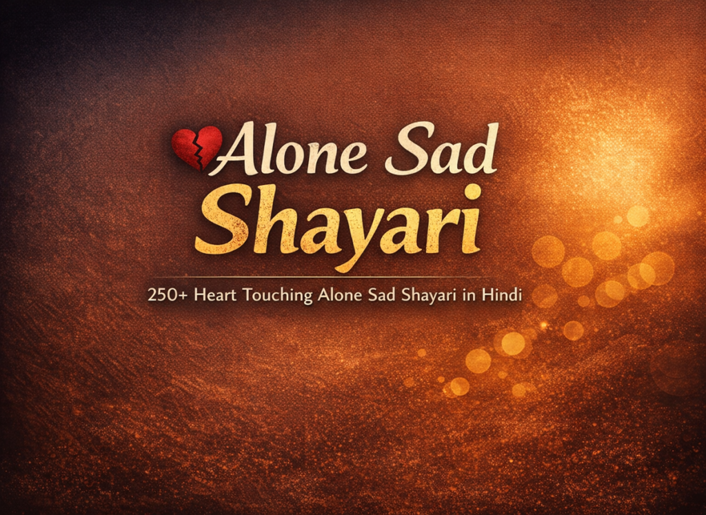 Alone Sad Shayari
