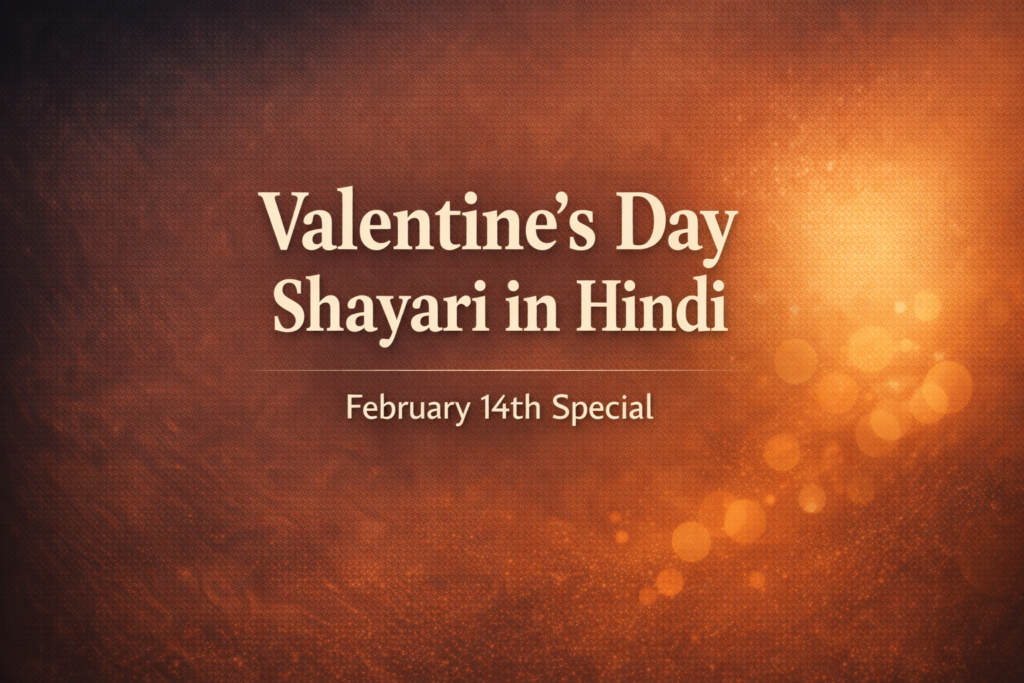 Valentine Shayari in Hindi