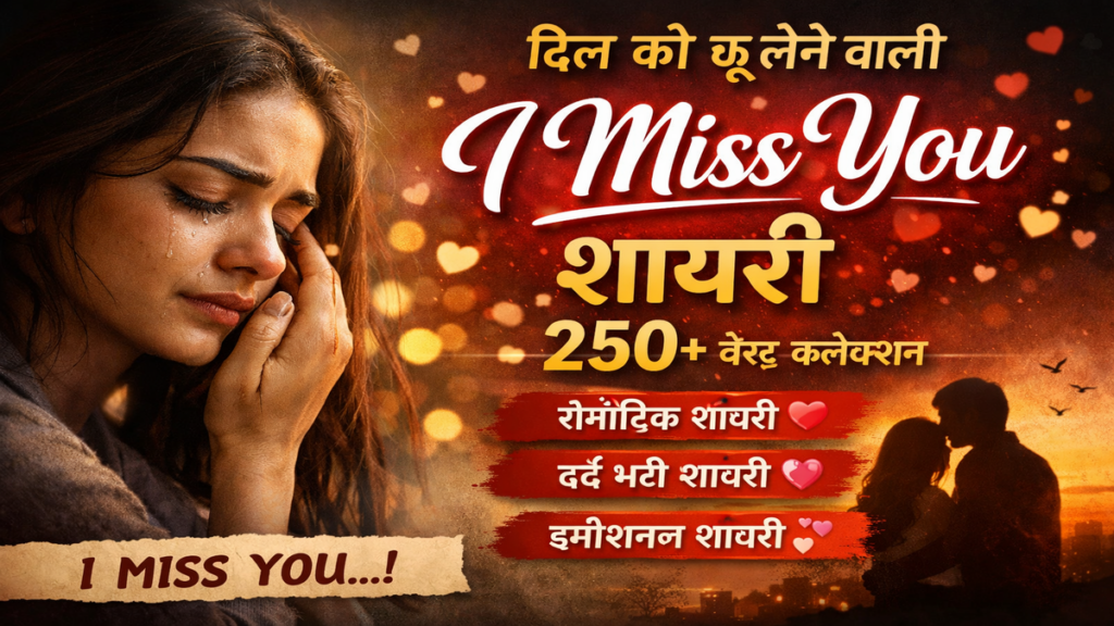 I miss you shayari