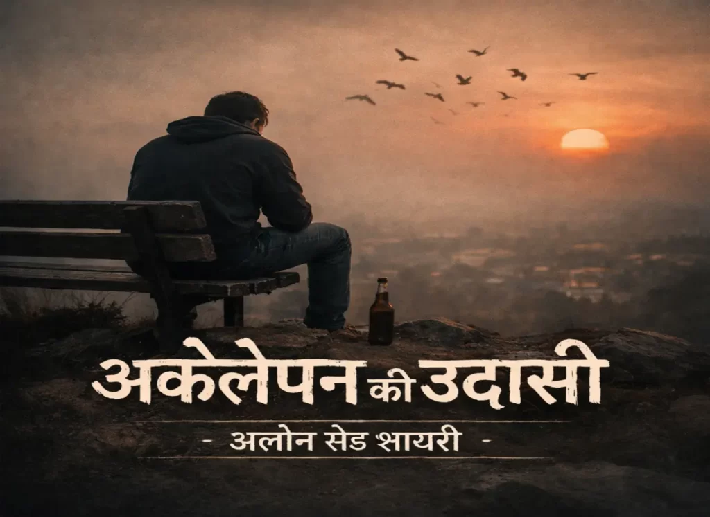 Alone sad shayari