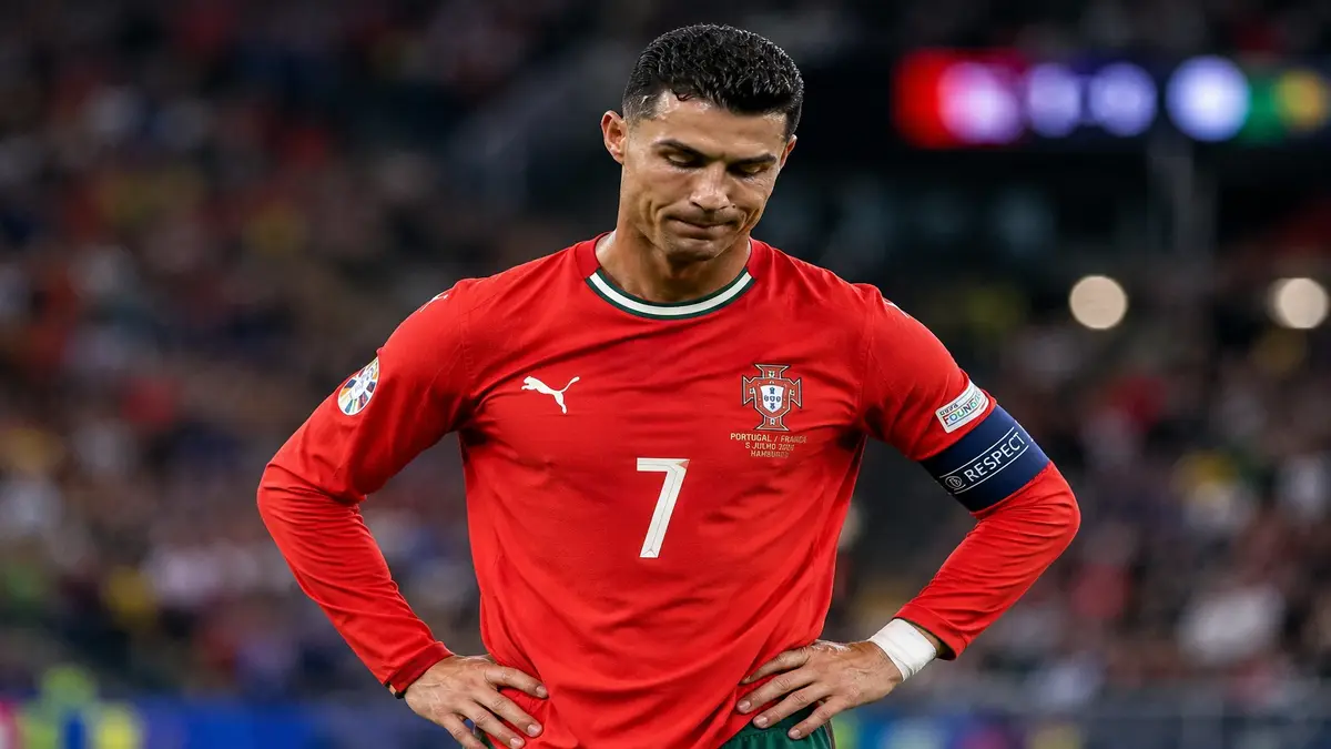 Cristiano Ronaldo reacts during Portugal vs DR Congo, FIFA World Cup 2026